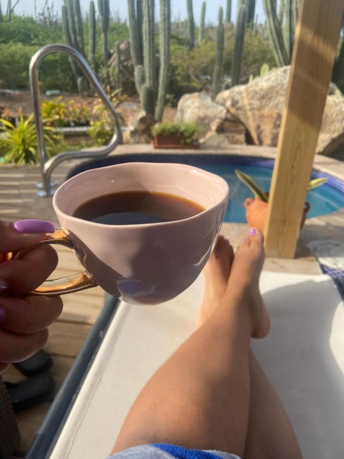 Cozy Studio With Private Spa Oranjestad Kültér fotó